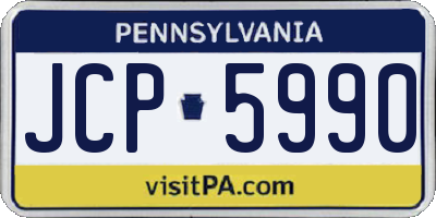 PA license plate JCP5990