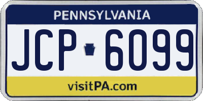 PA license plate JCP6099