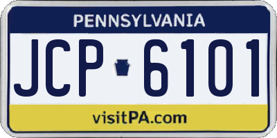 PA license plate JCP6101