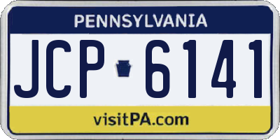 PA license plate JCP6141