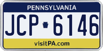 PA license plate JCP6146