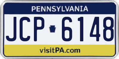 PA license plate JCP6148