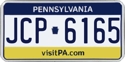 PA license plate JCP6165