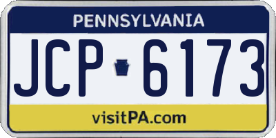 PA license plate JCP6173
