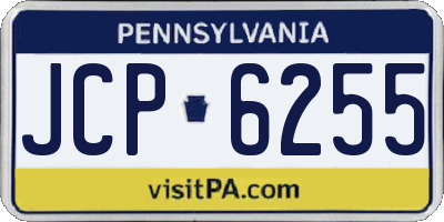 PA license plate JCP6255