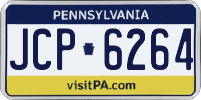 PA license plate JCP6264
