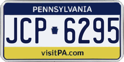 PA license plate JCP6295