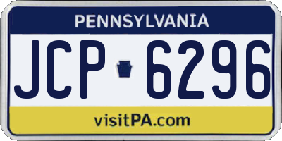 PA license plate JCP6296