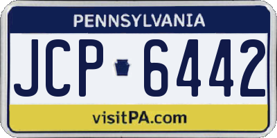 PA license plate JCP6442