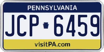 PA license plate JCP6459