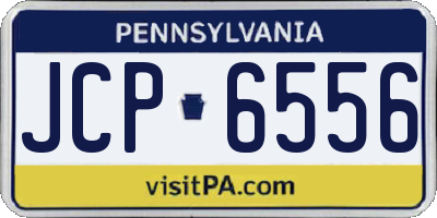 PA license plate JCP6556