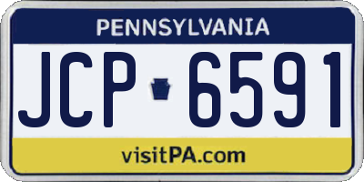 PA license plate JCP6591