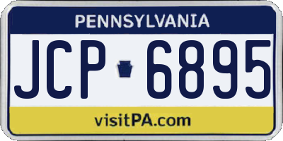 PA license plate JCP6895