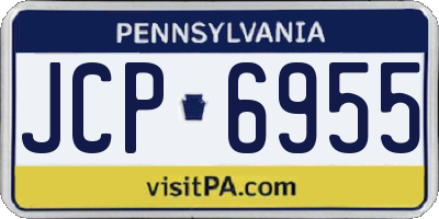PA license plate JCP6955