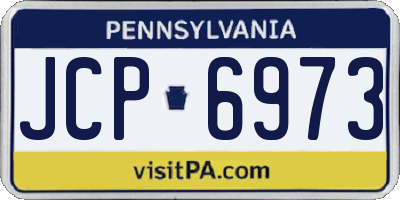 PA license plate JCP6973