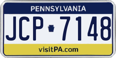 PA license plate JCP7148