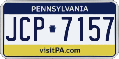 PA license plate JCP7157