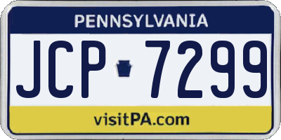 PA license plate JCP7299