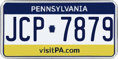 PA license plate JCP7879