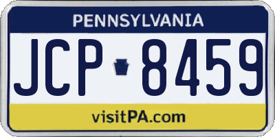 PA license plate JCP8459