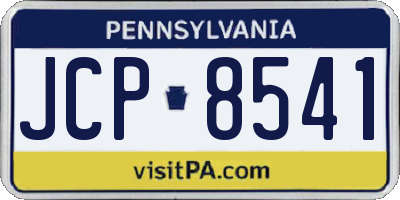 PA license plate JCP8541