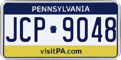 PA license plate JCP9048