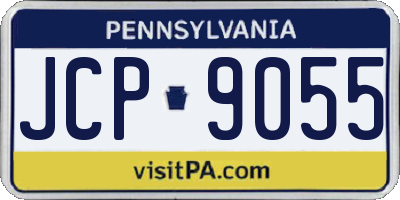 PA license plate JCP9055