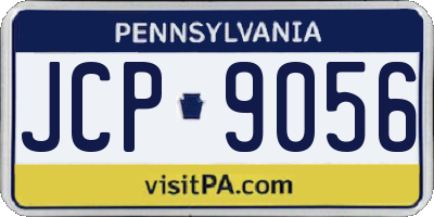 PA license plate JCP9056