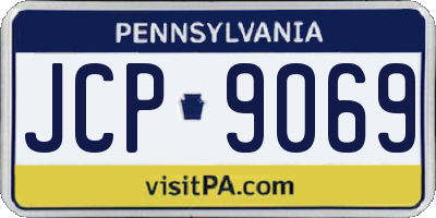 PA license plate JCP9069