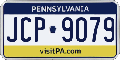 PA license plate JCP9079