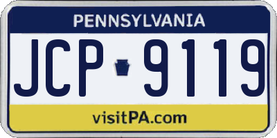 PA license plate JCP9119