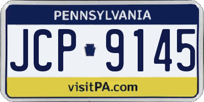 PA license plate JCP9145