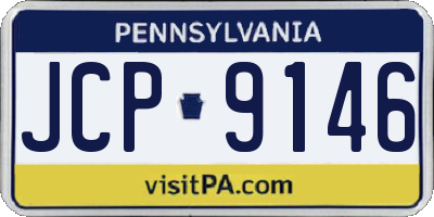 PA license plate JCP9146