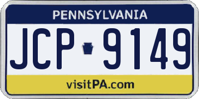 PA license plate JCP9149