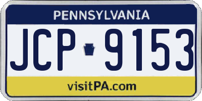 PA license plate JCP9153