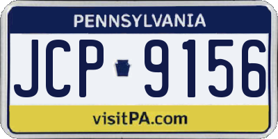 PA license plate JCP9156