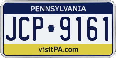 PA license plate JCP9161