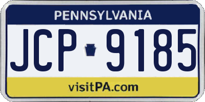 PA license plate JCP9185