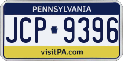 PA license plate JCP9396