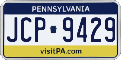 PA license plate JCP9429
