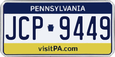 PA license plate JCP9449