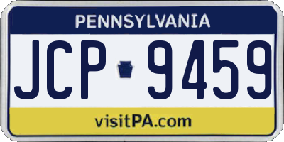 PA license plate JCP9459