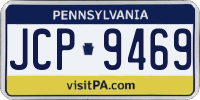 PA license plate JCP9469