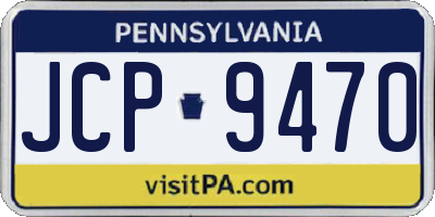 PA license plate JCP9470
