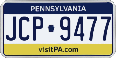 PA license plate JCP9477