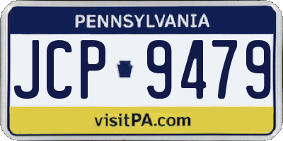 PA license plate JCP9479