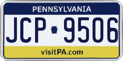 PA license plate JCP9506