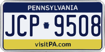 PA license plate JCP9508