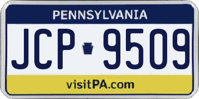 PA license plate JCP9509