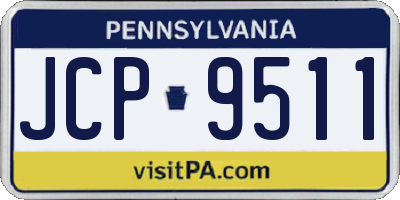 PA license plate JCP9511